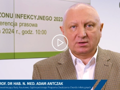 Starzenie się społeczeństwa oraz nowe opcje w profilaktyce grypy i jej powikłań – profesor Adam Antczak.