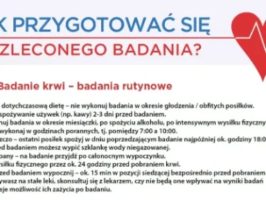 Materiały dla pacjentów - jak przygotować się do zleconych badań?