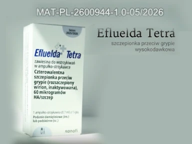 Obejrzyj nagranie, w którym Mgr farmacji Paulina Front pokaże krok po kroku, jak prawidłowo przygotować do podania pacjentowi szczepionkę EflueldaTetra firmy  Sanofi.