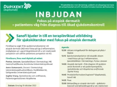 Patientens väg från diagnos till ökad sjukdomskontroll, med fokus på AD