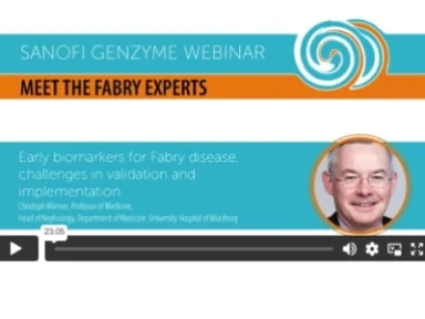 Early biomarkers for Fabry disease with Christoph Wanner, Prof. of medicine