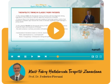 Prof. Dr. Pieruzzi: Klasik Fabry'de Terapötik Zamanlama