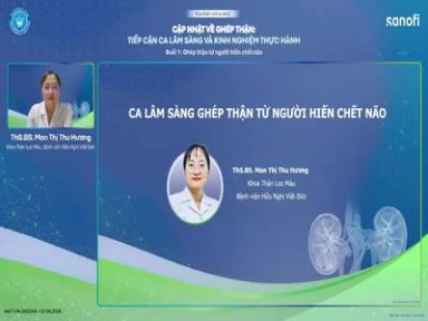 Ca lâm sàng ghép thận từ người hiến chết não