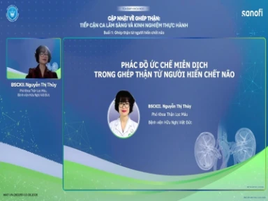 Phác đồ ức chế miễn dịch cho bệnh nhân ghép thận chết não