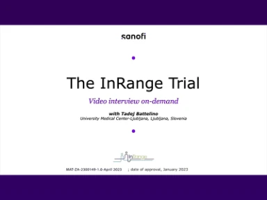 Time in Range study results with Prof. Tadej Battelino
