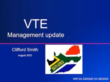Dr. C Smith - Presentation VTE Management Update
