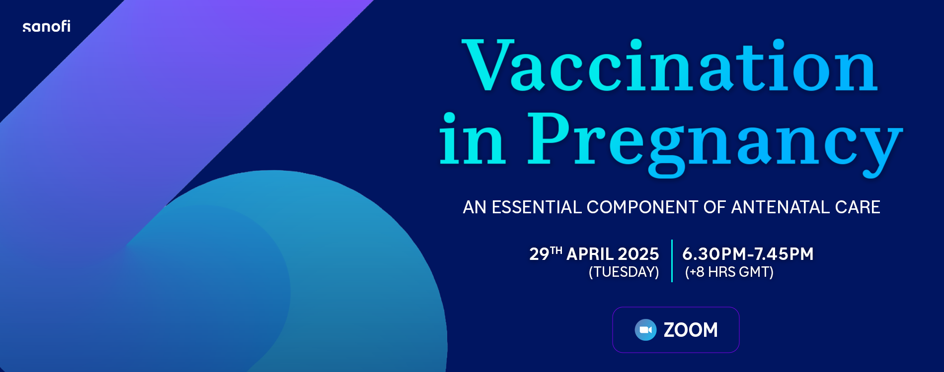 Vaccination in Pregnancy webinar invite