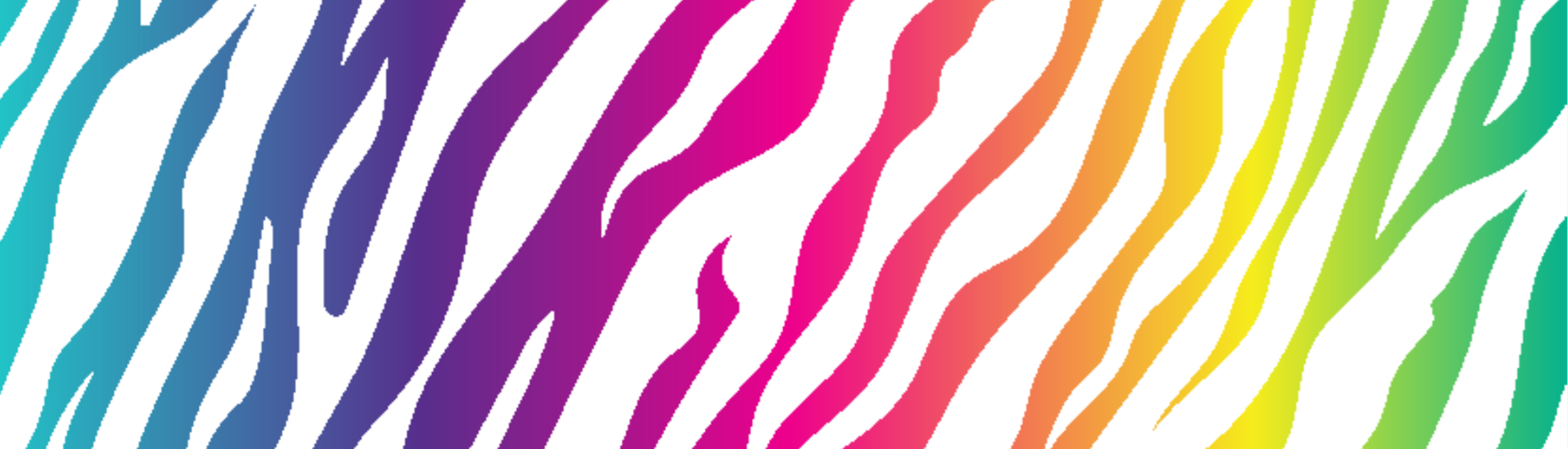 Vibrant curved zebra-inspired stripe design in a spectrum of colours for medical visual context.