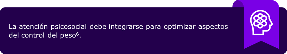 La atención psicosocial debe integrarse para optimizar aspectos del control de peso