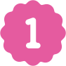 Icon of the number 1 inside a badge