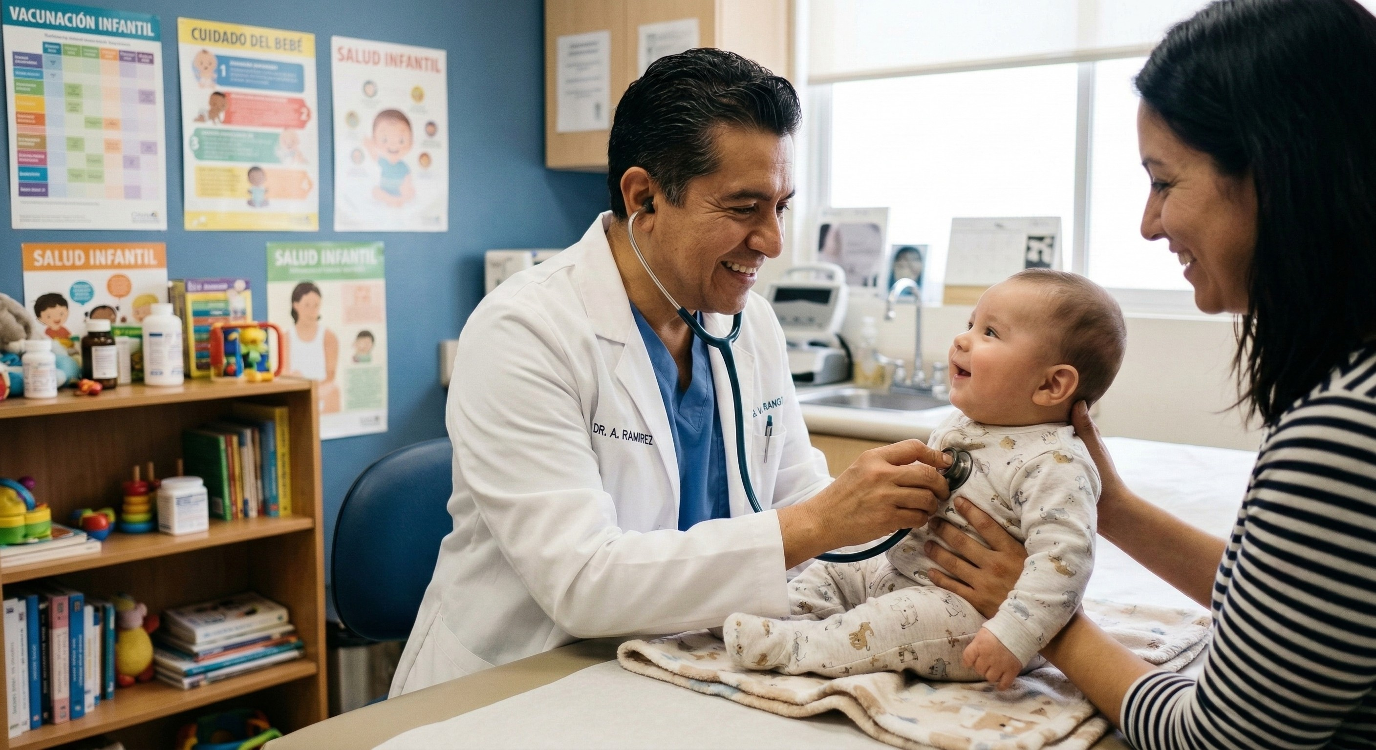 Bebé y pediatra