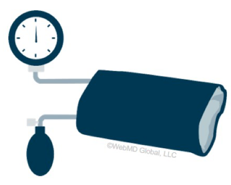 Blood pressure illustration