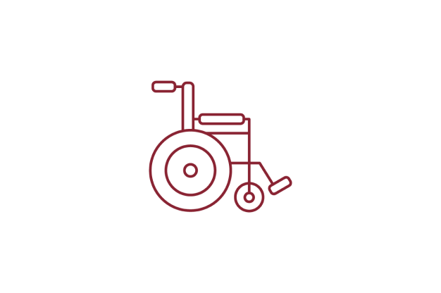 Icon of a wheelchair.