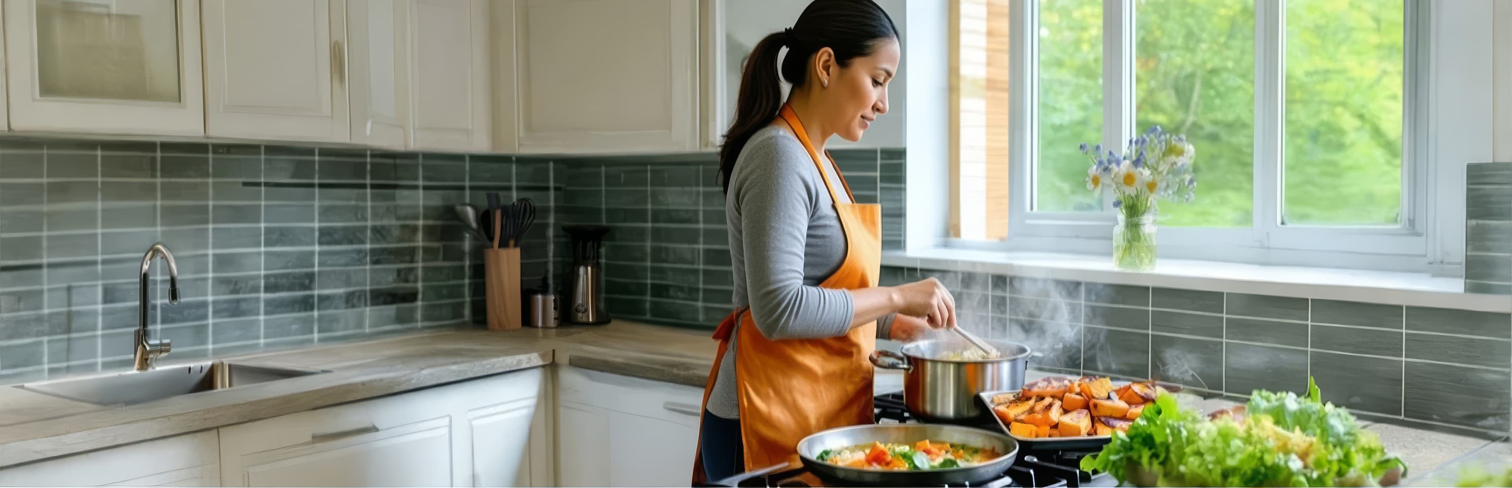Mujer cocinando