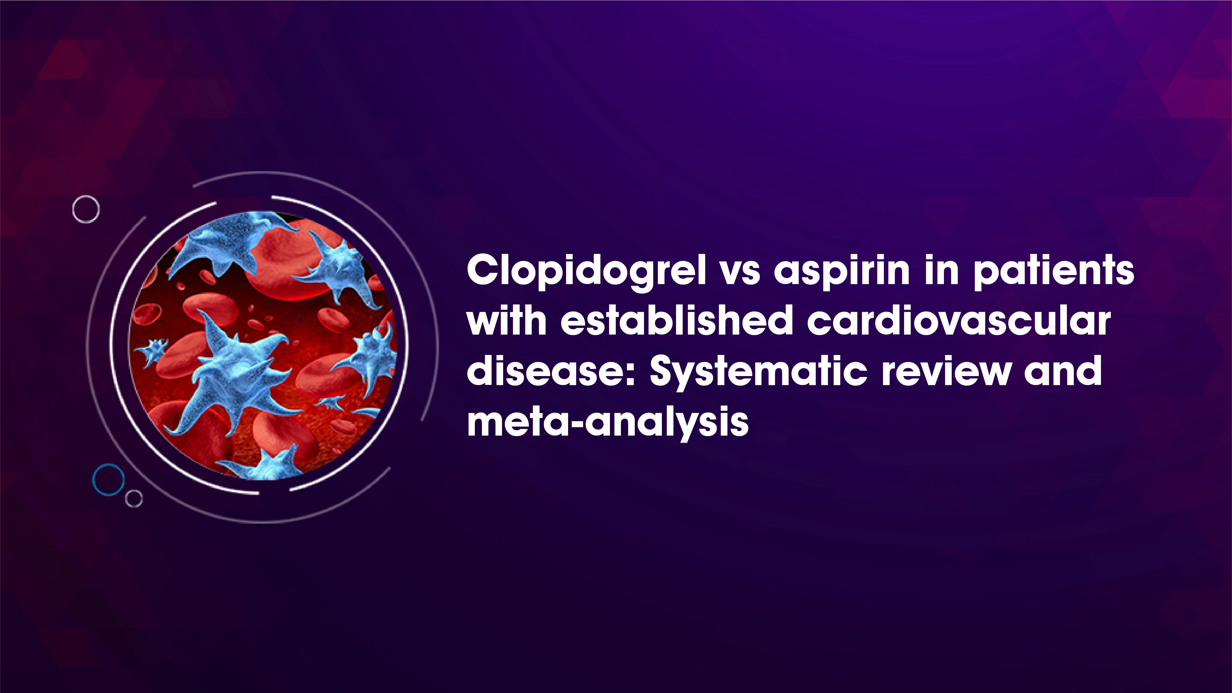 Clopidogrel vs aspirin in patients with established cardiovascular